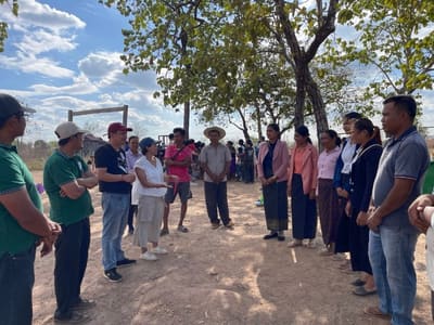 Community members gathered for a school event